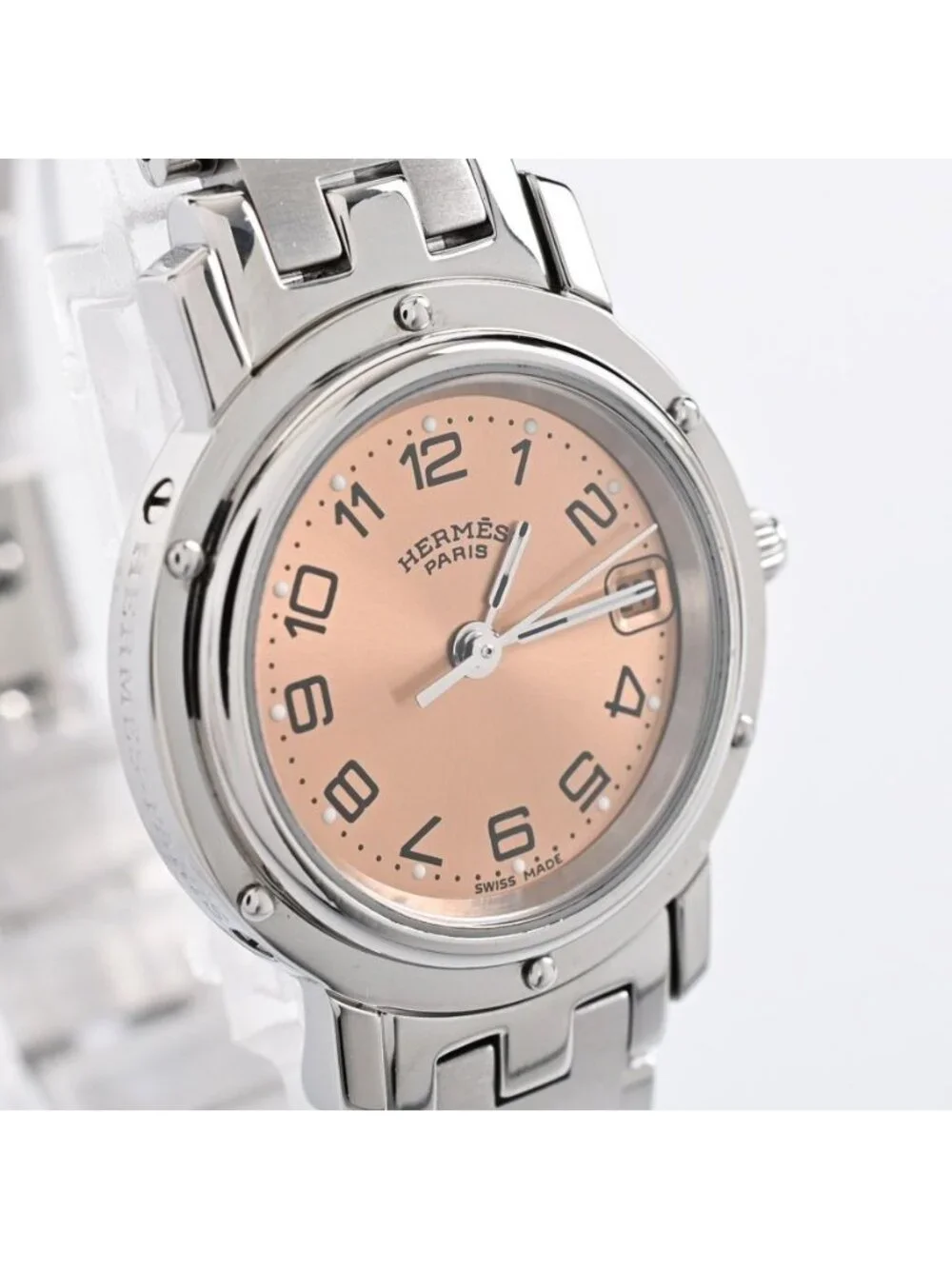 Hermes Watch Clipper Silver